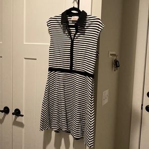 Modcloth / Moon cloth size XL black and white striped mini dress